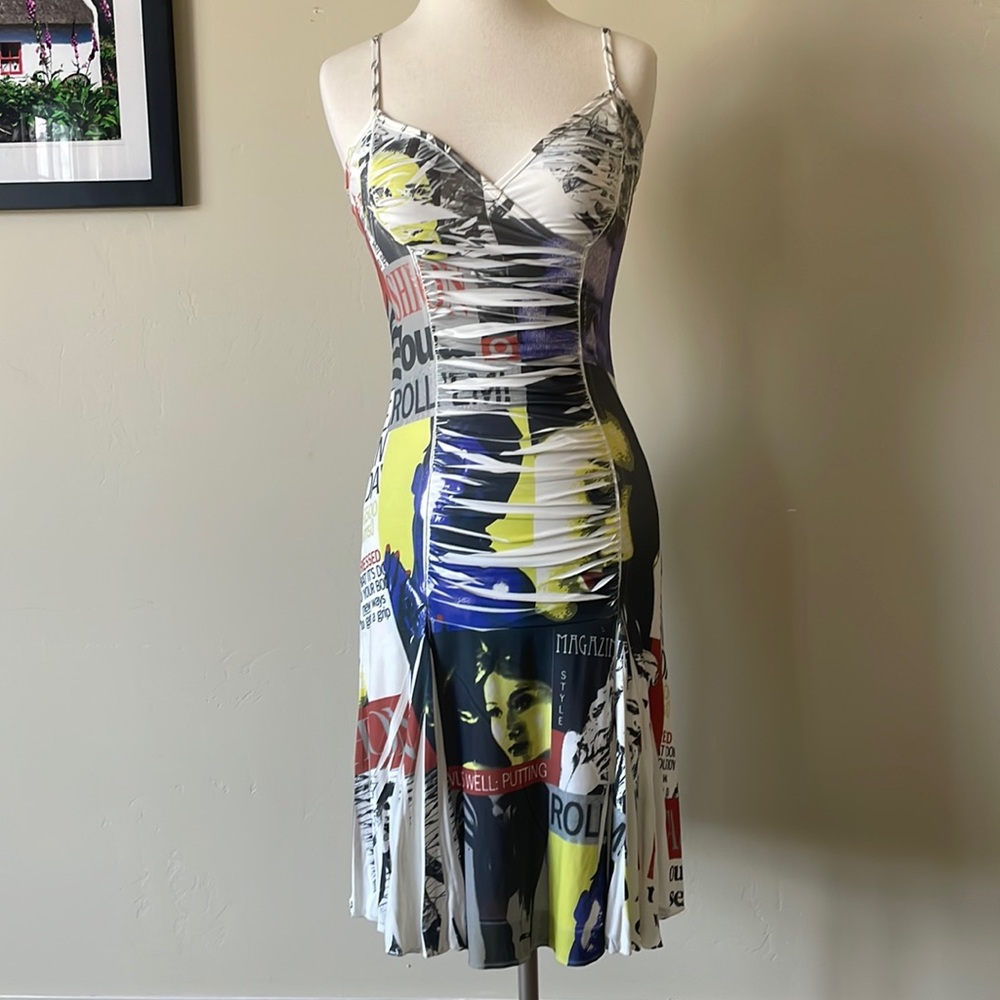 Sexy Graphic Ruched Dress